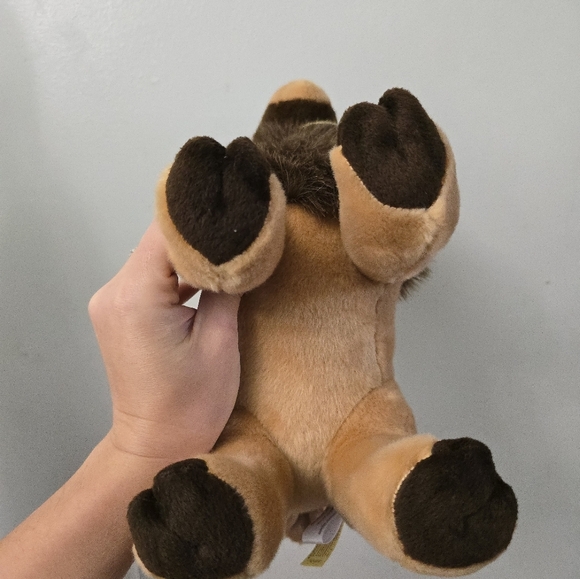 Aurora Miyoni ELK Big Realistic Plush Stuffed Buddy Brown & Tan - Picture 8 of 12